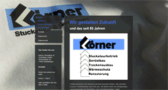 Desktop Screenshot of koerner-stuckateur.de